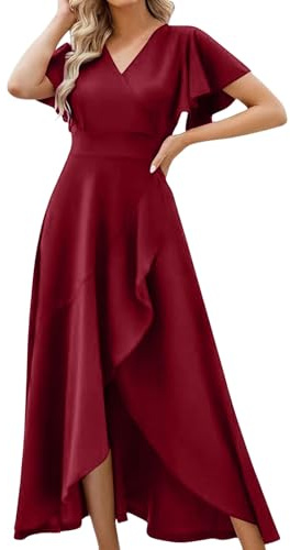Bandeaukleid Kleid Midi Blau Festlich Wollkleid Lang Damen Freizeitkleid Summer Elegant Festliche Kleider Knielang GrüNes Satin Kleid Lang 18 Geburtstag Kleider Kleider KurzgrößE Festlich Kleid