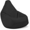 PRIOKNIKO Bubibag Lazy Sofa Kunst Sitzsack Tropfenform Indoor Outdoor Tatami Matte Einzel Ungefüttert 80Cm X 90Cm Schwarz (Kein Füllstoff)