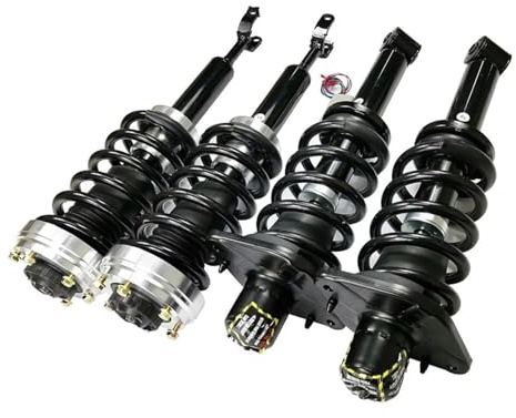 Amortiguador Columna Amortiguador Kit De Conversión Resorte Helicoidal para A6 C5 4B para Allroad para Quattro 1999-2006 Suspensión Neumática A Puntales De Bobina 4Z7413031A