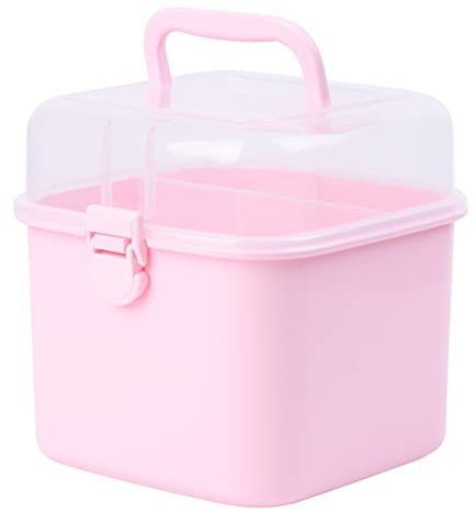 SAFIGLE Notfallmedikamentenkoffer Mit Mehrlagiger Box Tragbar Für Reisen Und Camping Zur Aufbewahrung Von Medikamenten Und Kosmetik