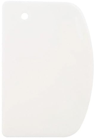 Flexible Silicone Dough Scraper Cutter, Large 13.5x9CM, Multipurpose Pastry Scraper Nonstick, Food Grade Bowl Scraper Spatula Bench Tool for Baking Bread Sourdough Cake Pizza, Grey