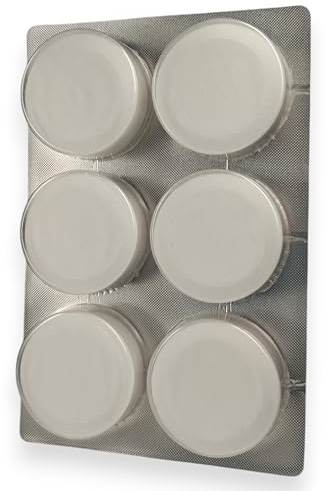 Entkalkungstabletten für Miele Kaffeevollautomat, Entkalkungstabs für Kaffeemaschinen und Espressomaschinen, 6 Entkalkungstabletten 50 Gramm (6 Stück)