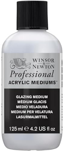 Winsor & Newton 3030934 Lasur - Malmittel, verleiht maximalen Glanz, Tranparenz für Acrylfarben - 125ml Flasche