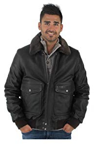 Blouson Schott en Cuir Ref 37772 Marron Vieilli - L