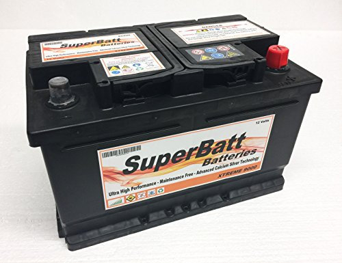 12V 75AH 700A - SuperBatt XC096 Heavy Duty Calcium Silver Car Battery TYPE 096