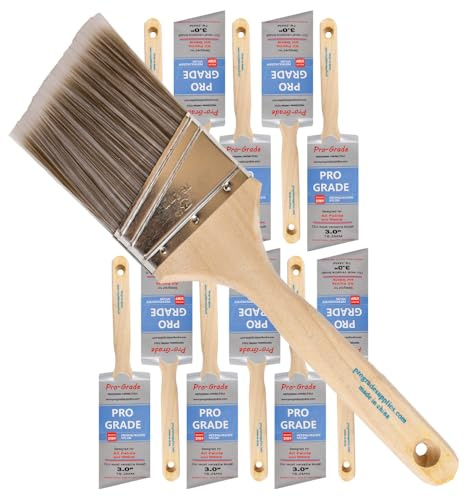 Pro Grade - Paint Brushes - 12Ea 3 Angle Brushes