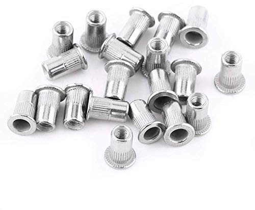 20 Pz Dadi A Rivetto Filettati A Testa Piatta Per Rivetti In Acciaio Inox Dadi Ciechi Nutserts In Alluminio M5