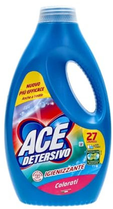 ACE Detersivo Liquido Lavatrice, Igienizzante, Colorati, 1375 ml, 1 pezzo