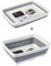 DIVCHI Folding Washbasin Collapsible Washing Up Bowl Retractable Portable Thickened Travel Washbasin Wash Foam Foot Travel Outdoor Car Laundry Washing Basin (Grey/White)