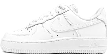 Nike Wmns Air Force 1 '07, Scarpe da Basket Donna, White Metalic Logo, 44.5 EU