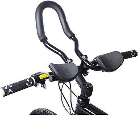 Gohhey Bicycle Armrest Handlebar Pad Adjustable Multi-Position Road Bike Mountain Bike Arm Rest Black Aluminium Plastic