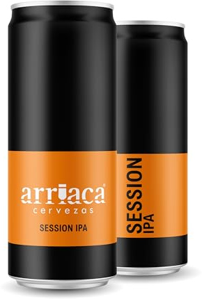 Cerveza Premium Arriaca SESSION IPA en Pack Fabricación Artesanal. Premio internacional a la Mejor Cerveza IPA Artesana (24 latas 33cl)