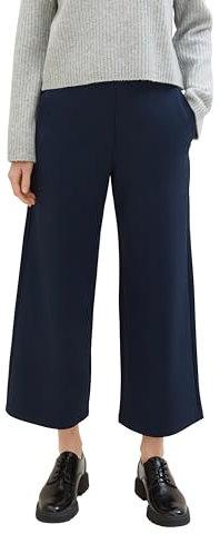 TOM TAILOR Denim Damen High Waist Culotte Hose, 10668 - Sky Captain Blue, L
