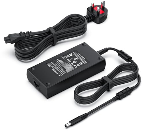 Dell 180W Laptop Charger 19.5V 9.23A 7.4×5.0mm for G3 G5 G15 G7 7588 Alienware 15 17 R2–R4 Precision 7510–7530 Replacement ONLY