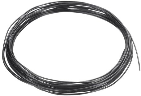 PATIKIL 1mm Bonsai Entrenamiento Alambre, 1 Rollo Floral Alambre Tallos Anodizado Aluminio Árbol Alambre 16.4 Pies Total para Jardinería Rama Fijación, Negro