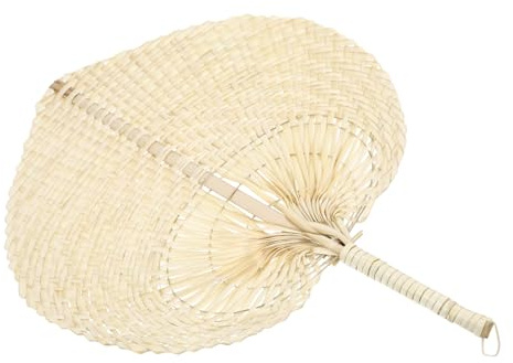 iplusmile Abanico de Palma Mano Portátil para Verano Ventilador Ligero y Duradero para Decoración y Uso Exterior