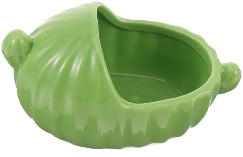 Veemoon Baño de Arena para Hámster Pequeño Bañera de Cerámica Reutilizable para Conejillos de Indias y Chinchillas Cuarto de Baño para Jaula de Roedores Seguros y Duraderos
