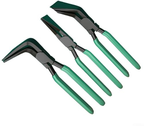 Autilyshop Pinze per piegatura a mano per lamiera, con ganasce dritte a 45 gradi e 90 gradi, per piegare e appiattire bordi in aree ristrette, strumento per la lavorazione dei metalli e l'officina, 1