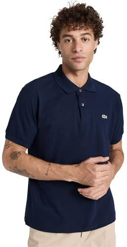 Lacoste Short Sleeve Pique L.12.12 Classic Fit Polo Shirt, L1212, Blu Marino, 3XL Uomo