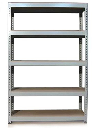 Q-Rax Grå Lagerhylla/Förvaringshylla - 120 cm (B) x 180 cm (H) x 50 cm (D) | Modulhyllor, Förvaring, Garage