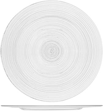 H&H Circle Bajoplato, 32 cm, Color Blanco, 32x32x1 cm