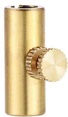 WANDIC Golden Brass Adjustable Cello Wolf Tone Eliminator Mute Suppressor Tube Size 12x24mm