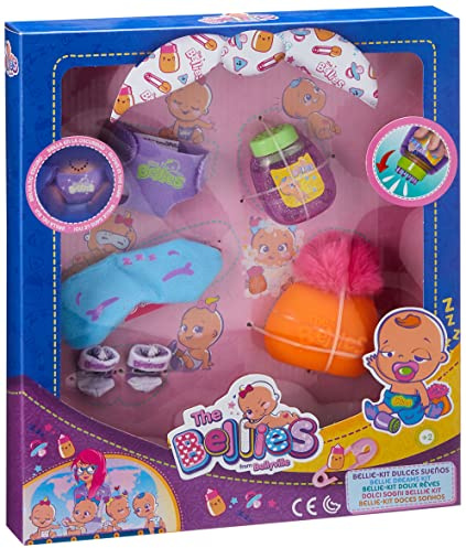 The Bellies - Bellie, Kit Dulces Sueños, Accesorios para Dormir, Recomendado para Niños y Niñas a Partir de 3 Años, Multicolor, (Famosa 700015141)