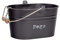 Harbour Housewares Vintage Metall -Kleidung Peg Eimer - Schwarz
