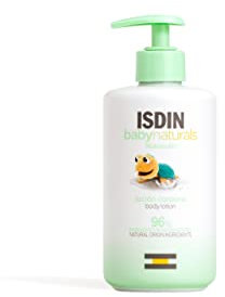 ISDIN Baby Naturals Loción Hidratante Corporal para Bebé con Un 96% de Ingredientes de Origen Natural, 400 Mililitros