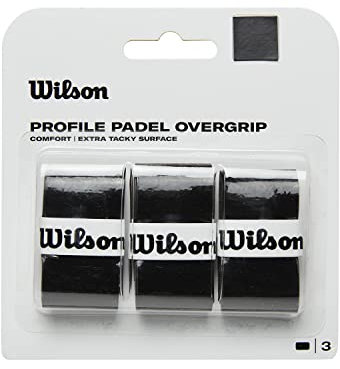 Wilson Unisex-Adult profil overgreb Griffband, Schwarz, 3 pack EU