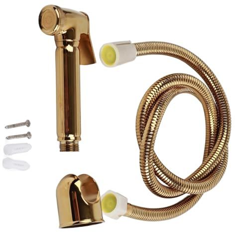 Massiv mässing väggmontering-dusch, guld bidé spruta för toalett, dusch, toalett, toretoalett, badrum, handbidé blöjspruta, shattaf kit