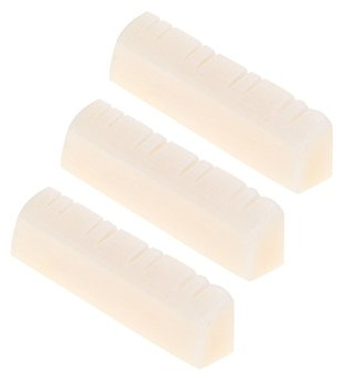 3st Mandolinsträngsnötter, Spårad Mandolinnötsben, 28 X 7 X 5 Mm Mandolinbrosadel Och Tillbehör För Instrumentbyte För 8-strängad Mandolin
