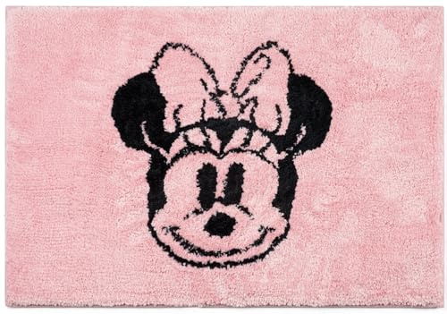 Jay Franco Disney Minnie Mouse Soft Non-Slip Bath Mat - 51 x 77 cm Plush Rug for Bathroom