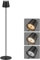 Coinmit LED kabellose Akku Stehlampe, 3000K-6000K dimmbare Stehleuchte, aufladbare outdoor Stehlampe, Touch Control für Innen & Außen, Wohnzimmer, Balkon, etc. Schwarz