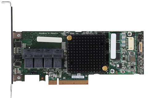Yanmis Scheda Array 71605, Scheda Controller RAID SAS Materiale PCB Cache da 1 GB 6 GB PCIe X8 Ad Alte Prestazioni 4 Porte Indipendenti Espansione 8643