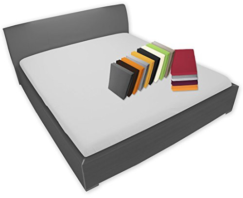 Nurtextil24 Bettlaken 20 Farben und 4 Größen 100% Baumwolle ohne Gummizug dicht gewebt Weiß 150 x 200 cm