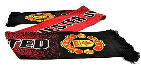 Manchester United Club Licensed Speckled Scarf - Red/Black - One Size