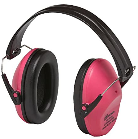 Gebol Kapselgehörschutz Safety Kids pink | bequeme Kinder Lärmschutz Kopfhörer | zusammenklappbare Ohrenschützer | Autismus, Konzert, DIY | Junge, Mädchen | Größe universal | rosa, schwarz | 1 Stück