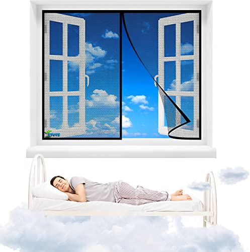 Magic Magnetic Insect Gardin Net Screen Bug Myggfluga Insekt Mesh Guard Gardin, 75 x 145 cm Stäng automatiskt Hands Free Mesh Gardin för balkong vardagsrum【Svart】