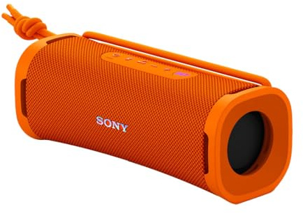 Sony ULT Field 1 Waterproof Portable Bluetooth Speaker, Enhanced Bass, 12h Battery, IP67 Rated Dustproof Shockproof Rustproof, Detachable Strap, SRSULT10D, Orange