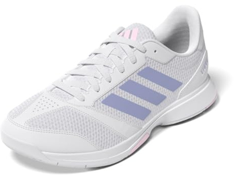 Adidas Womens Ligra 8 Indoor Volleyball, White/Violet Tone/Clear Pink, 11