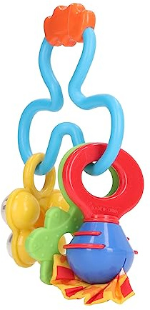 Generic Campana de Mano Baby Comfort Colores Brillantes para Recién Nacidos Desarrollo Auditivo Plástico Ligero 1 Unidad