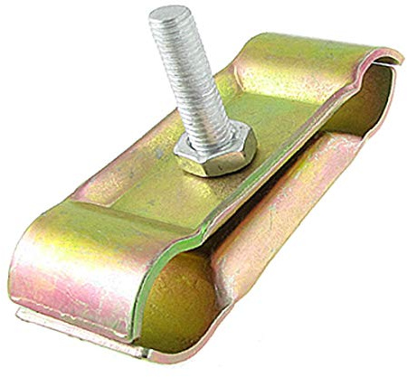 New Lon0167 Replacement Metal Featured Caster Wheel Clamp reliable efficacy Clip Splint Gold Tone(id:ce2 70 3b 337)