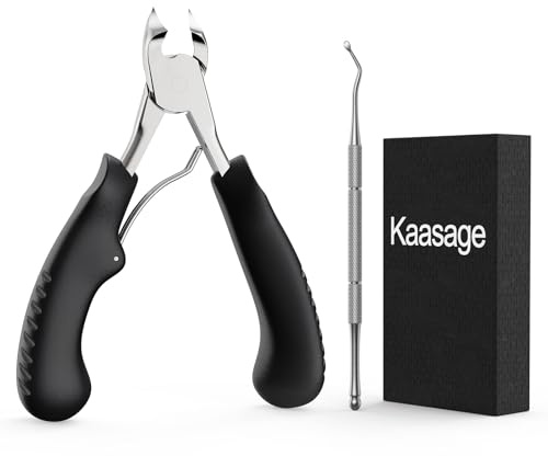 Nail Clippers for Thick & Ingrown Toenails - Sharp Curved Blade & Non-Slip Handle -Toenail Clippers for Men, Women, and Seniors - Professional Heavy-Duty Pedicure Tool Gift