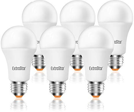 EXTRASTAR Lampadina LED E27, 12W (equivalenti a 96W), 6500K, luce bianca fredda - Pacco da 6
