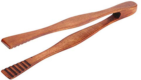 Emoshayoga Buffet Food Tongs, Natural Wood Food Clip Wooden Kitchen Tongs Bamboo Tea Clip Durable, Environmentally Friendly, Suitable for Kitchen
