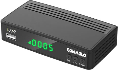 I-Can GOMMOLO - Decoder Digitale Terrestre DVB-T2, NERO