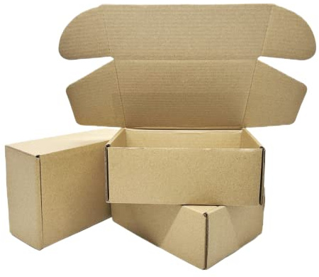 6x4x2.2 Inches Small Shipping Boxes Corrugated Packing Box 50 Pack