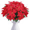 3 Stück Künstlicher Weihnachtsstern Künstlich Weihnachtsblumen Rot, Kunstblumen Weihnachten Blumen Weihnachtsstrauß Künstlich Weihnachtssterne Deko Weihnachtsdeko für Party Weihnachten Dekoration