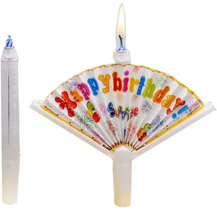 3-teiliges Überraschungs-Set Mystery Birthday Decoration Set | Geburtstagskerzen mit kreativen Fans | Greeting Card Candles mit selbstentfaltenden Fans | Special Confession Accessories